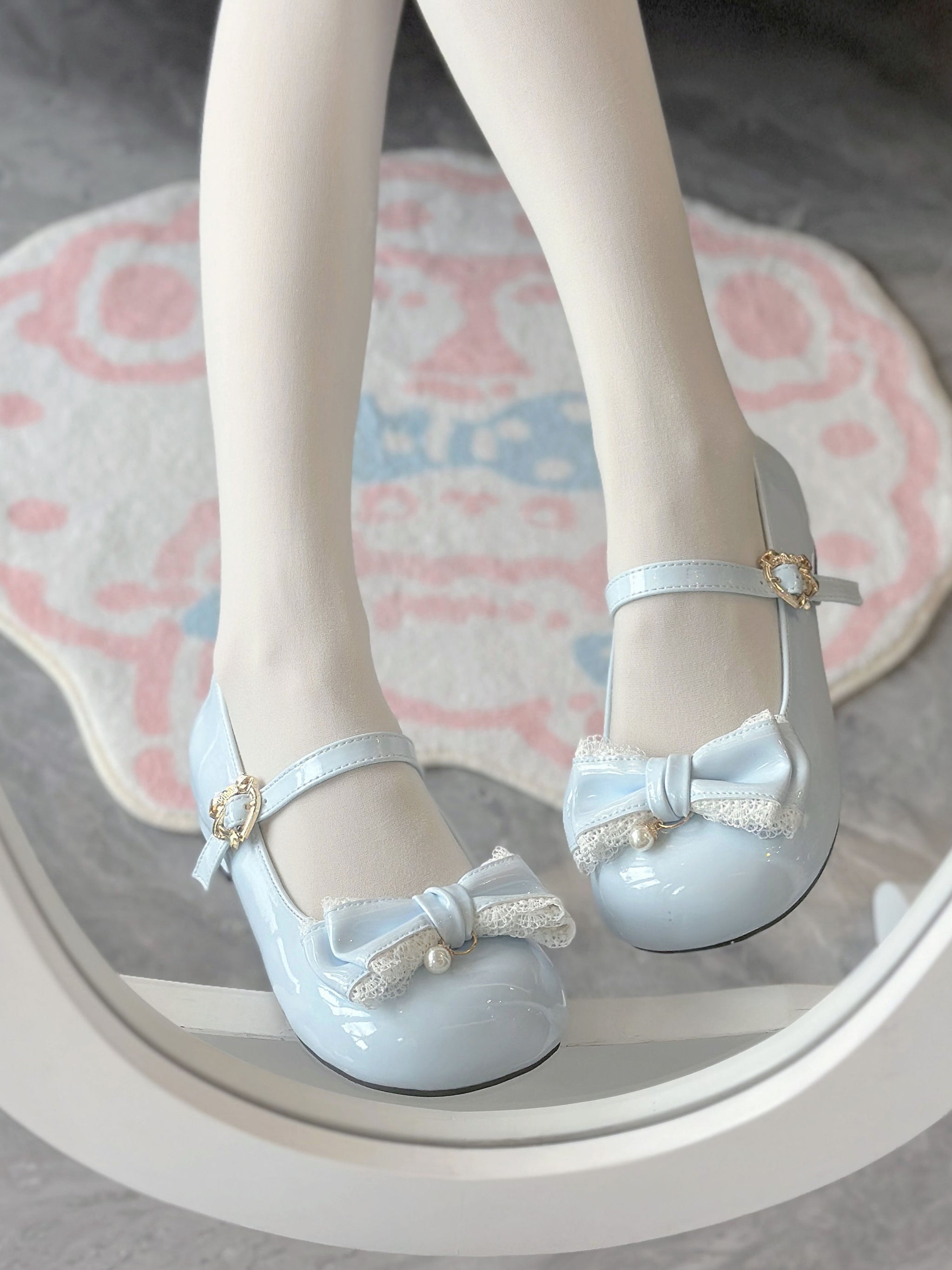 Pearl Blossom Lolita Heels