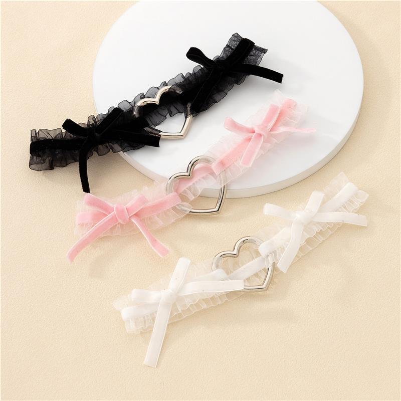 Coquette Lolita Heart Velvet White Pink Black Thigh Strap Garter Sugarplum Store Coquette Lolita Heart Velvet White Pink Black Thigh Strap Garter Sugarplum Store