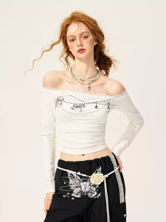 Young Eyes Beads Sniper White & Black Top - Sugarplum Store