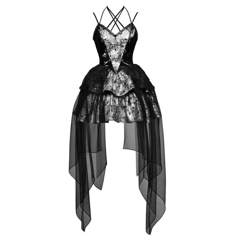 Blood Supply Metal Gothic Punk Fishing Net Mesh Halter Neck Suspender Sugarplum Store Blood Supply Metal Gothic Punk Fishing Net Mesh Halter Neck Suspender Sugarplum Store