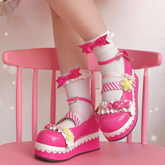 Candy Girl Star EGL High Heels Mary Jane Shoes