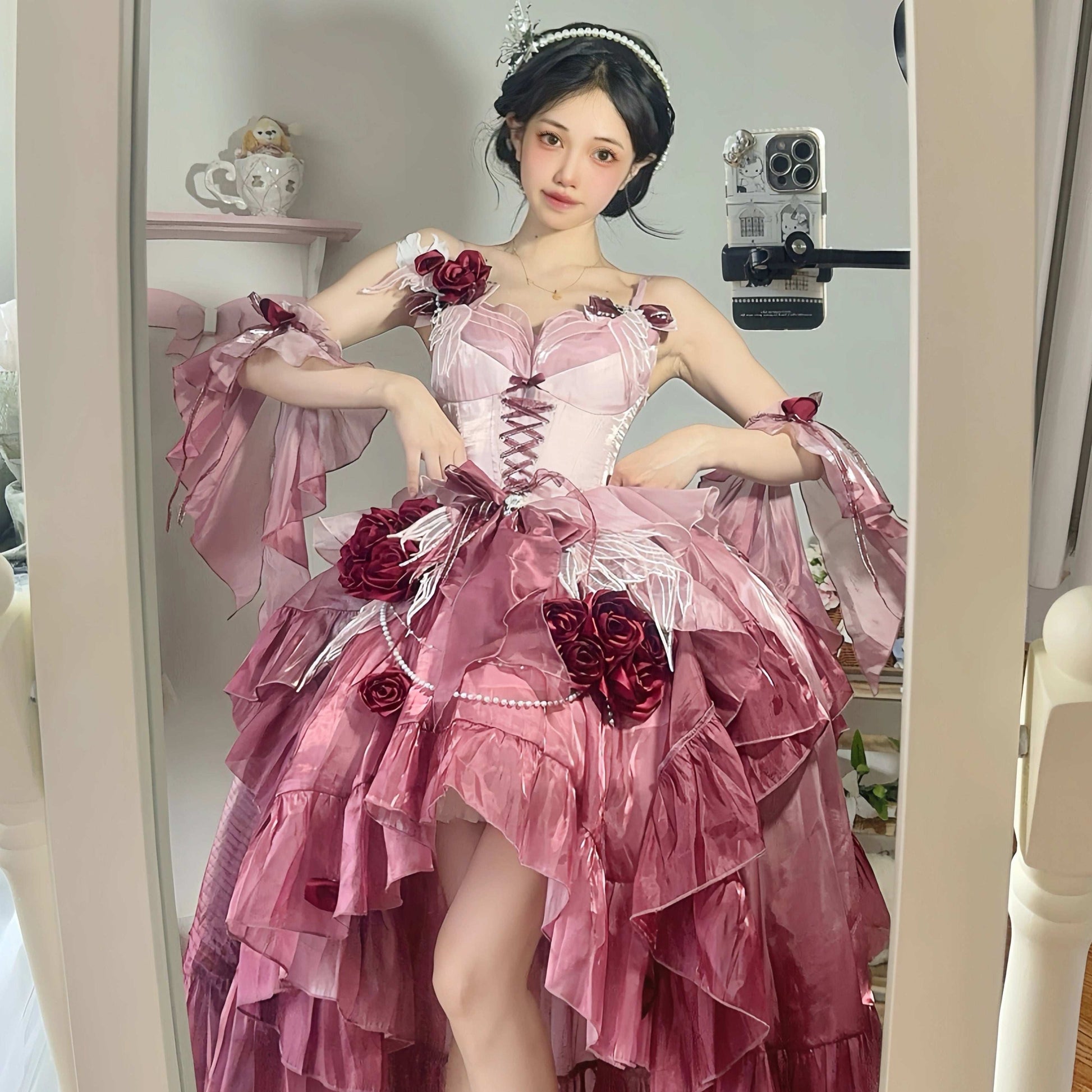 Meow Fruit Swan Fantasy 2.0 Princess Elegant Prom Dress Sugarplum Store Meow Fruit Swan Fantasy 2.0 Princess Elegant Prom Dress Sugarplum Store