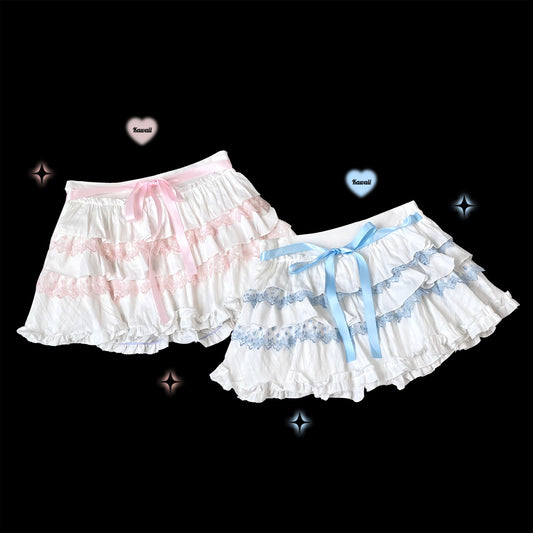 Kitten Bullet Jirai Kei Holy Prayer Rabbit Maid White Pink Blue Ruffle Skirt Apron