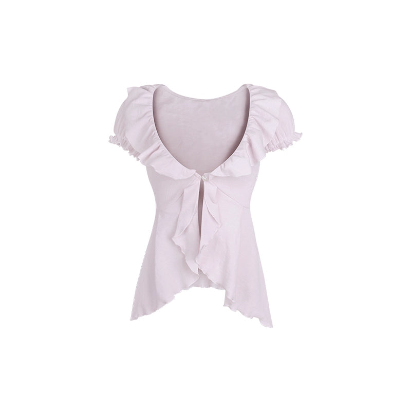 Serendipity Dessert Series Taro Chocolate Cami & Purple Cardigan & Skirt Three Piece Set - Sugarplum Store