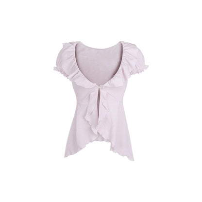 Serendipity Dessert Series Taro Chocolate Cami & Purple Cardigan & Skirt Three Piece Set - Sugarplum Store