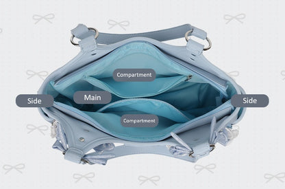 Banana Miracle Apron Lolita Black Silver Blue Messenger Bag - Sugarplum Store