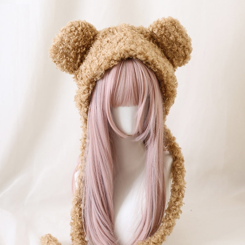 Sweet Teddy Bear Ears Plush Lolita Handmade Hats