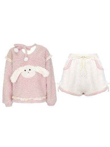 Serendipity Pink Puff Bear Camisole Top & Skirt Two Piece Set