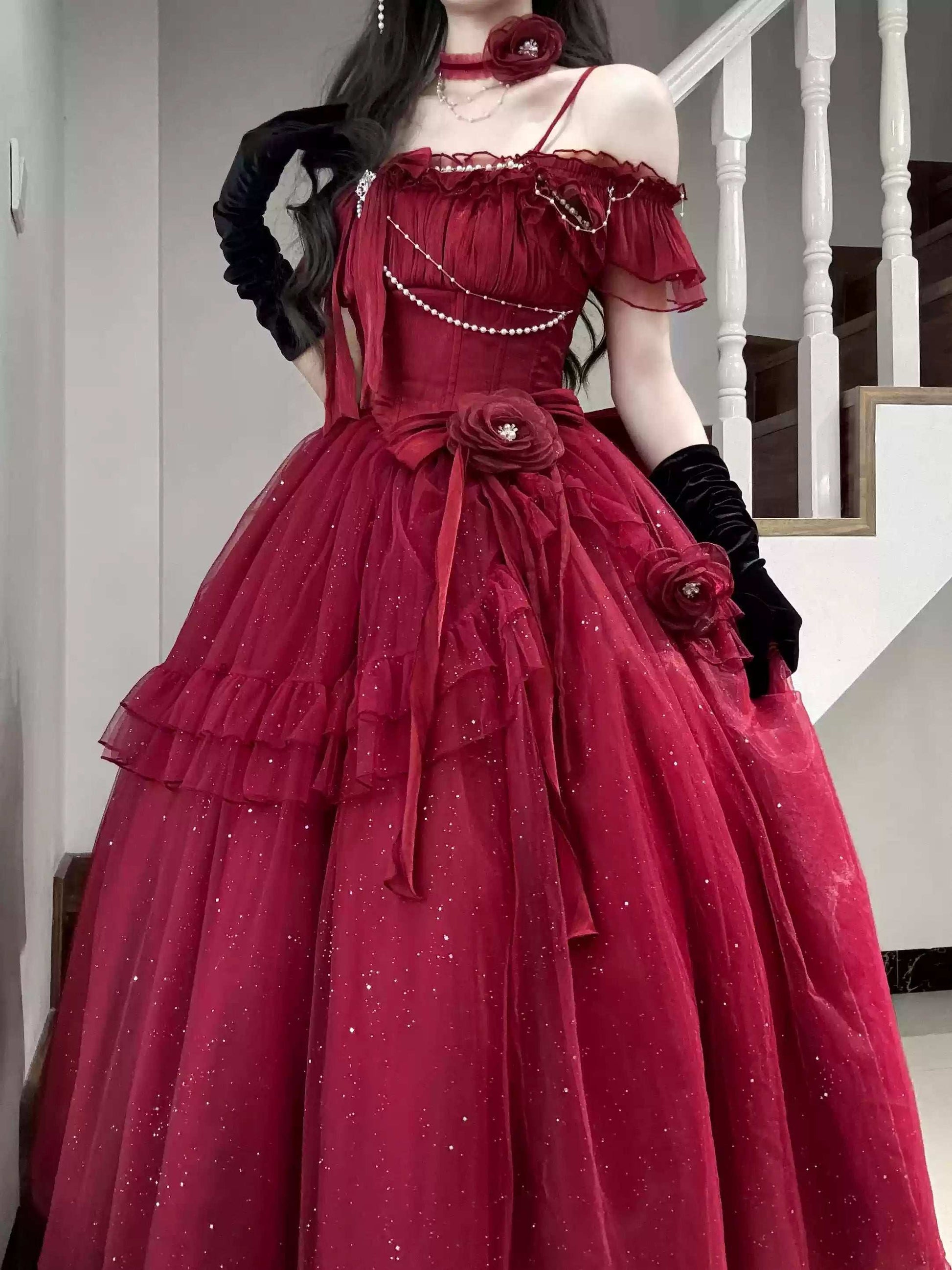 Meow Fruit Brilliant Galaxy Princess Elegant Prom Dress Sugarplum Store Meow Fruit Brilliant Galaxy Princess Elegant Prom Dress Sugarplum Store