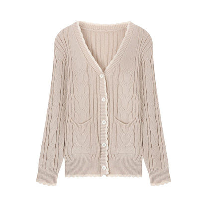 Lazy Girl Little Kitten Pink Cardigan & Cami & Skirt Three Piece Set