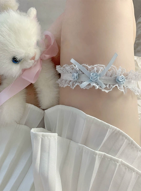 Love Catcher 2.0 Rose Lolita Pink Blue Black White Thigh Strap Garter Sugarplum Store Love Catcher 2.0 Rose Lolita Pink Blue Black White Thigh Strap Garter Sugarplum Store