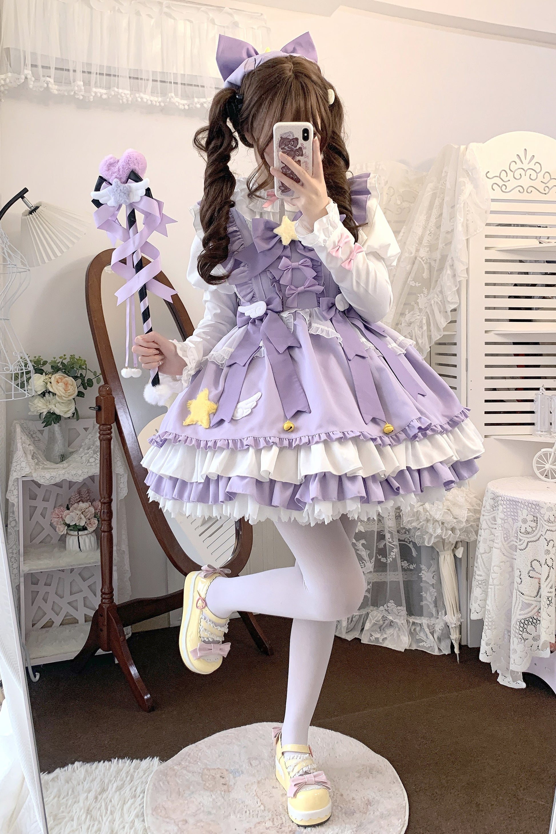 Little Star Wings Anime Magical Girl Lolita Pink Blue Green Purple Str Sugarplum Store Little Star Wings Anime Magical Girl Lolita Pink Blue Green Purple Str Sugarplum Store