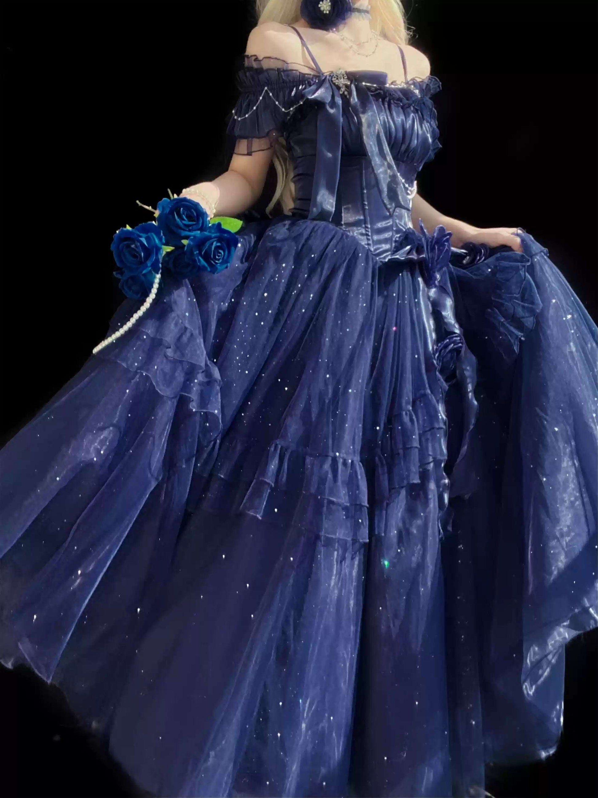 Meow Fruit Brilliant Galaxy Princess Elegant Prom Dress Sugarplum Store Meow Fruit Brilliant Galaxy Princess Elegant Prom Dress Sugarplum Store