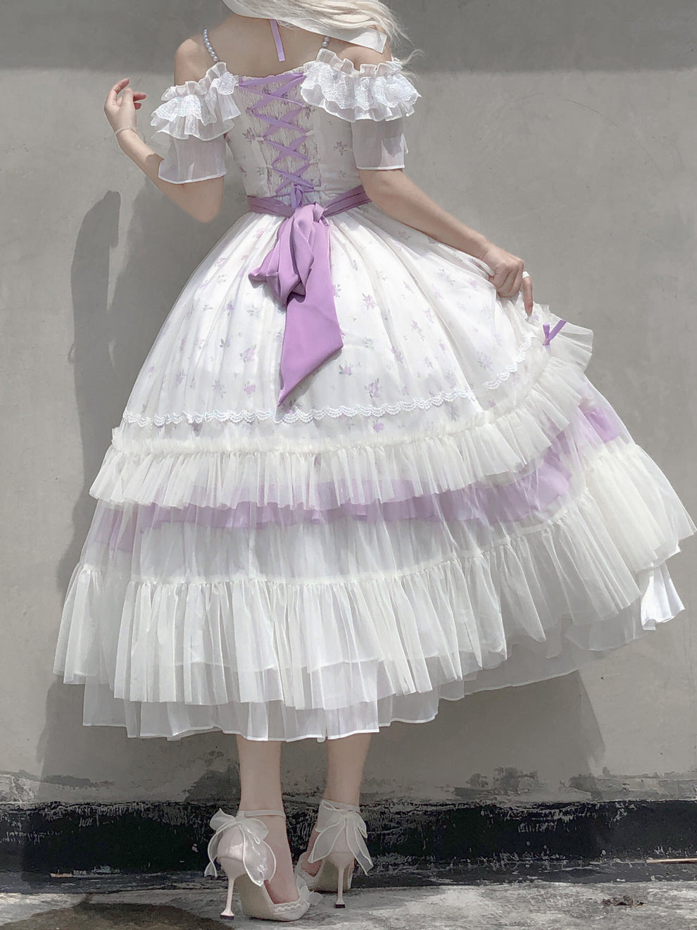 Flying Diary Tribute to First Love Cream Lolita Dress