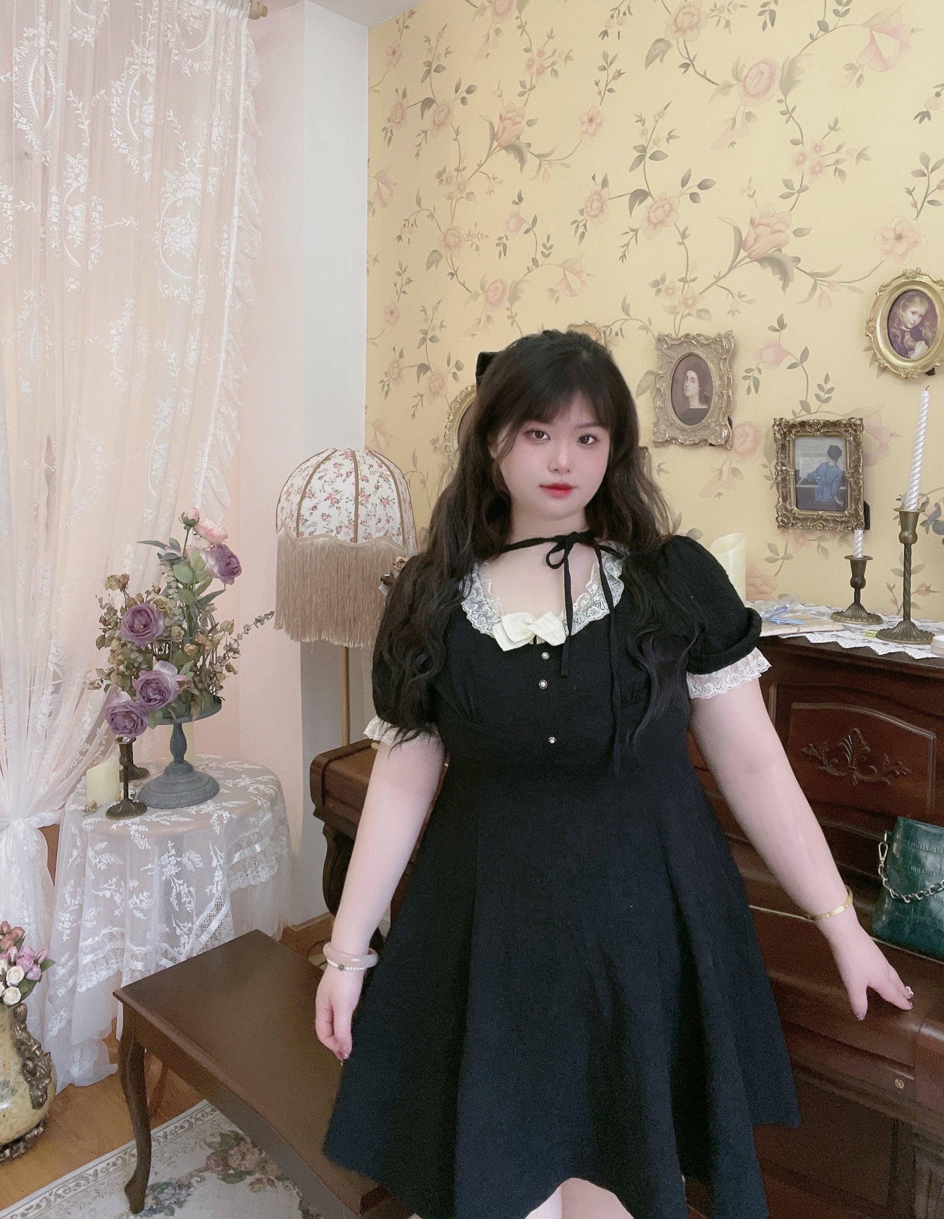 Plus Size Cute Sweet Lace Square Neck Little Black Dress Sugarplum Store Plus Size Cute Sweet Lace Square Neck Little Black Dress Sugarplum Store