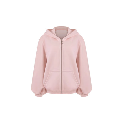 Pink hoodie on a white background