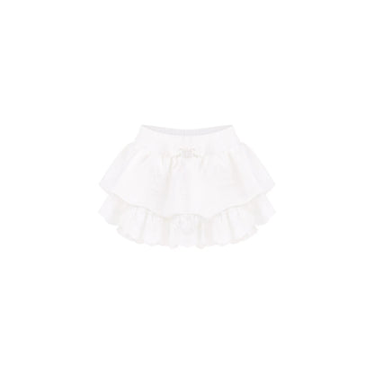 Serendipity Daily White Peach Cami Skirt Pink Cardigan Three Piece Set