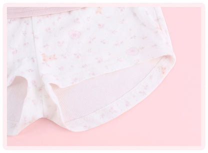 Serendipity Flower Journey White Jacket Pink Cami Shorts Three Piece Set