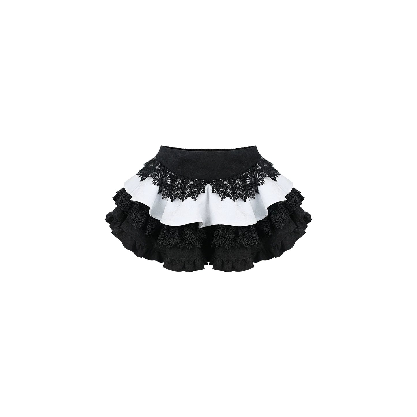 Serendipity Gothic Cross Shadow Black Cami Top Skirt Two Piece Set