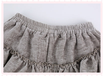 Serendipity Gray Cat Dimension Hoodie Skirt Two Piece Set