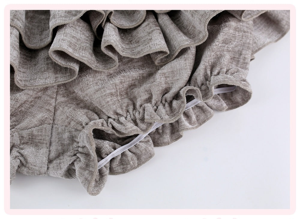 Serendipity Gray Cat Dimension Hoodie Skirt Two Piece Set
