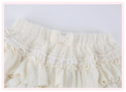 Serendipity Gummy Pink Top White Skirt Two Piece Set