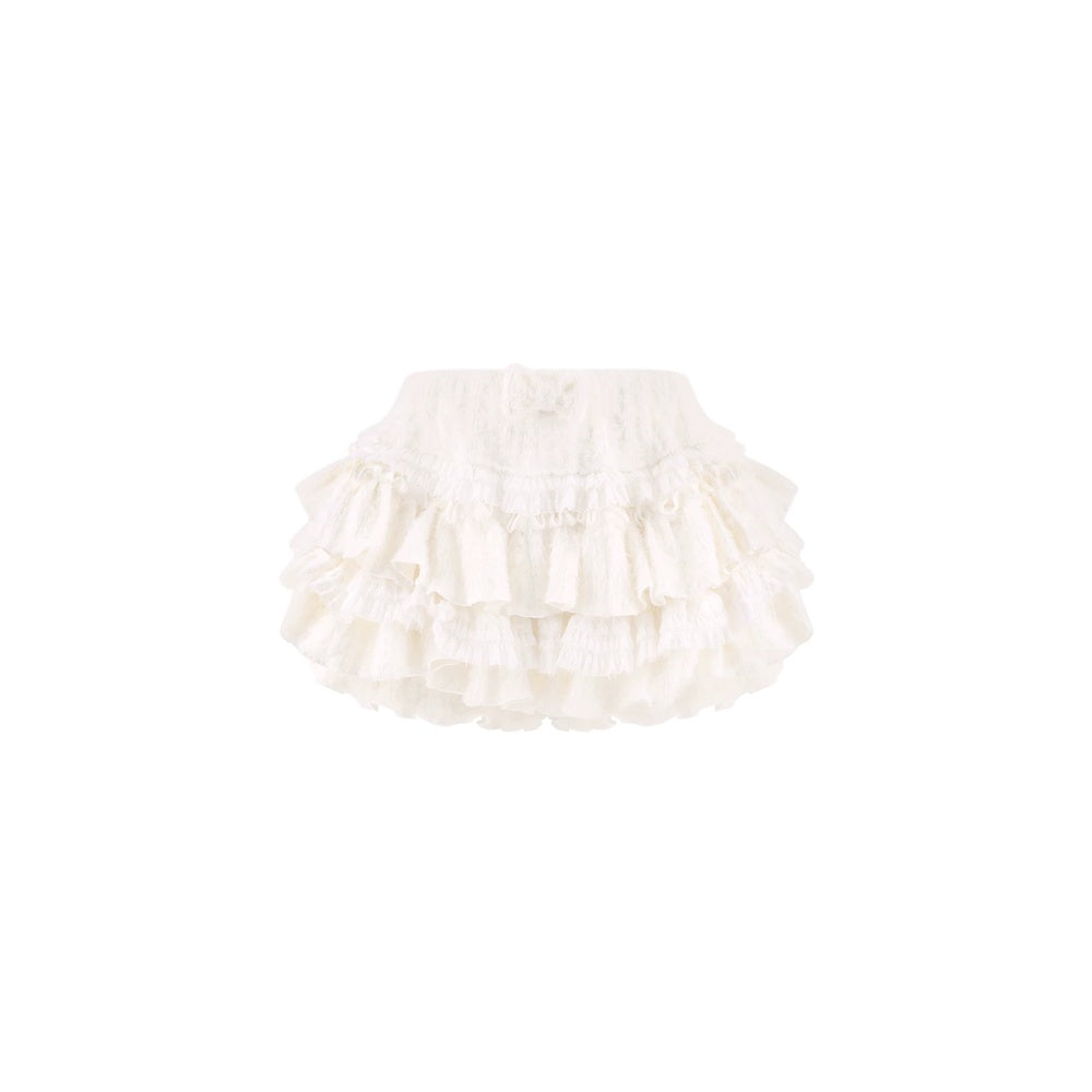 Serendipity Gummy Pink Top White Skirt Two Piece Set