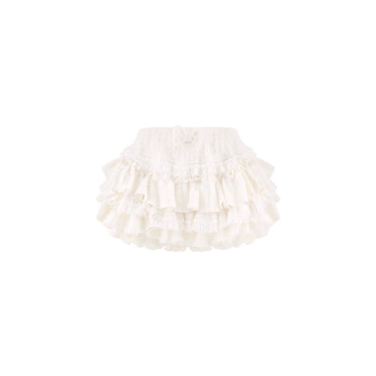 Serendipity Gummy Pink Top White Skirt Two Piece Set