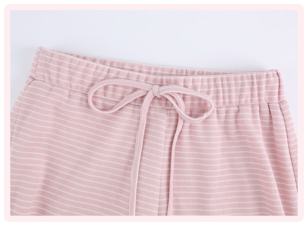 Serendipity Pink Dream Journey Cardigan White Cami Pants Three Piece Set