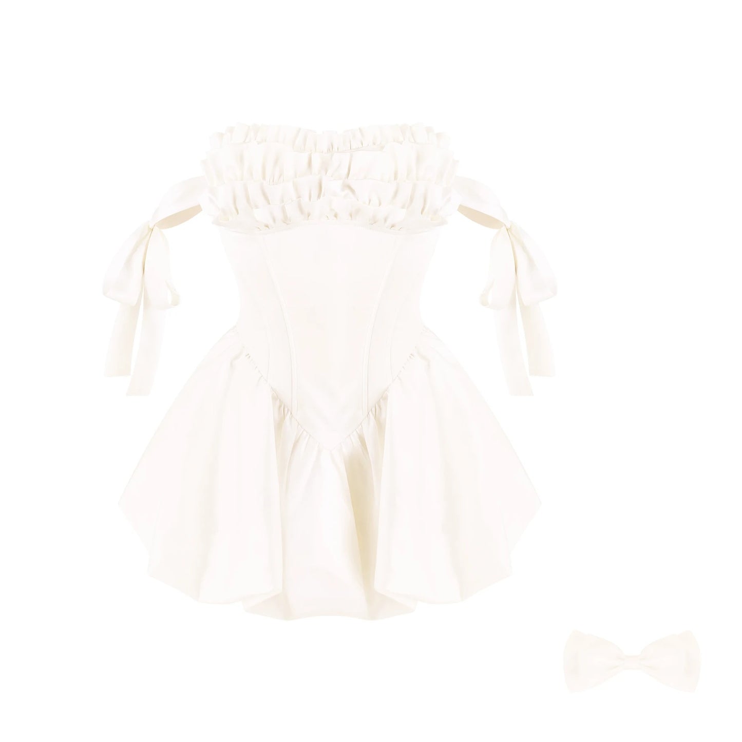 Serendipity Thousand Gold White Moonlight Dress Bloomers Two Piece Set