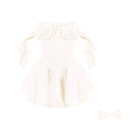 Serendipity Thousand Gold White Moonlight Dress Bloomers Two Piece Set