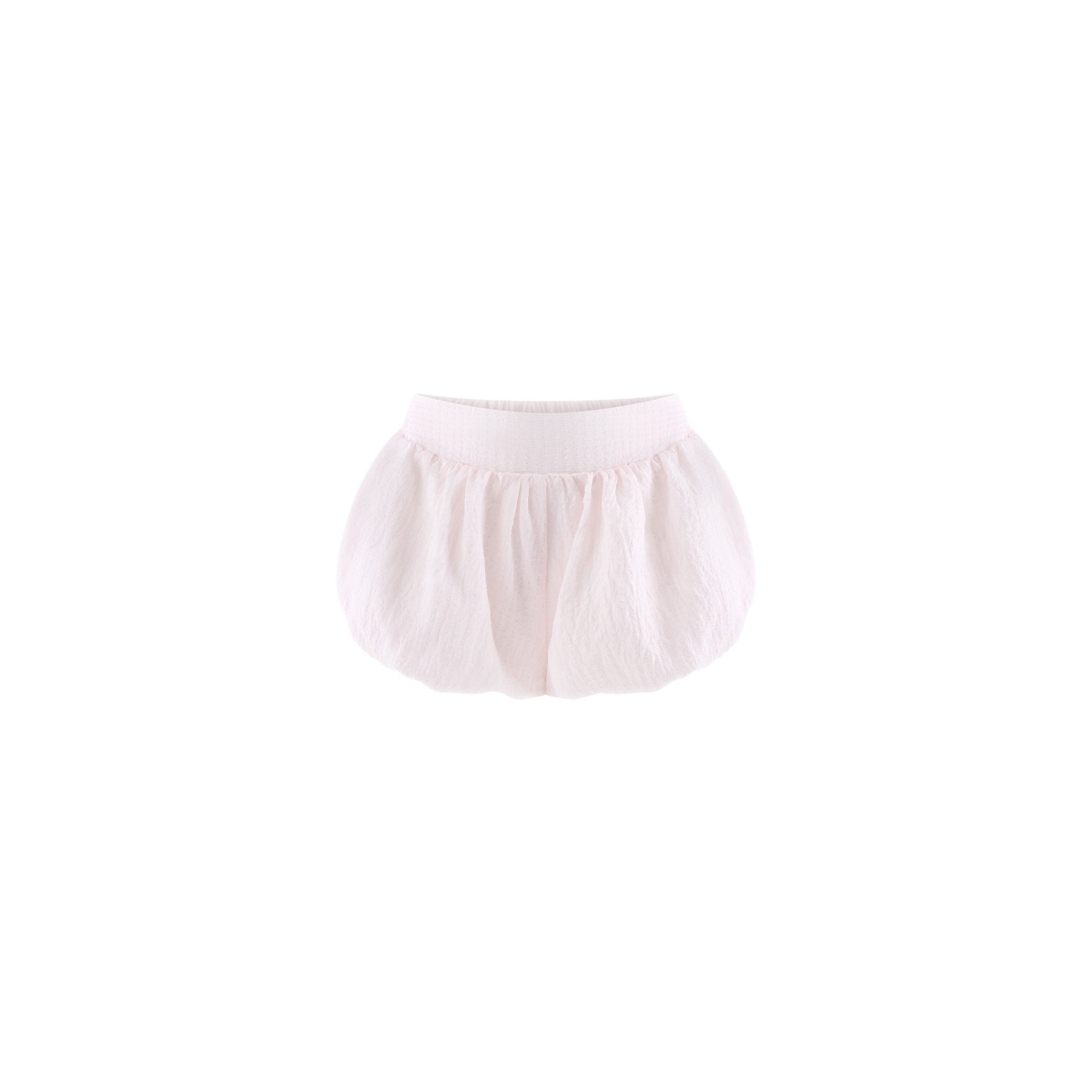 Light pink shorts on a white background