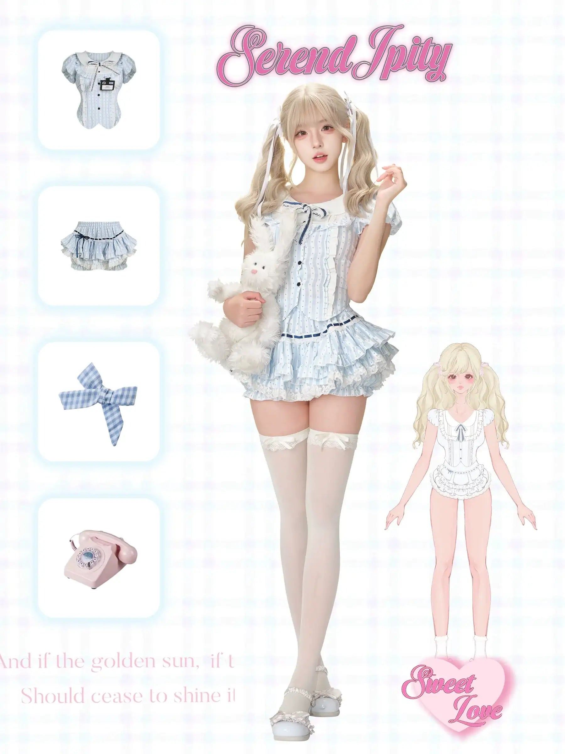 studious kawaii look with librariancore top and skirt