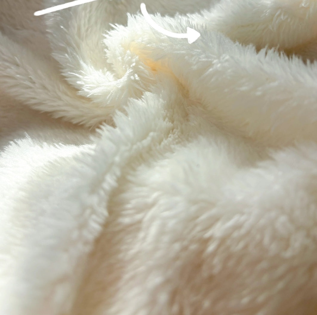 Thousand Autumns Lop Rabbit Ears Pink Cream Blue Hooded Cape Cloak
