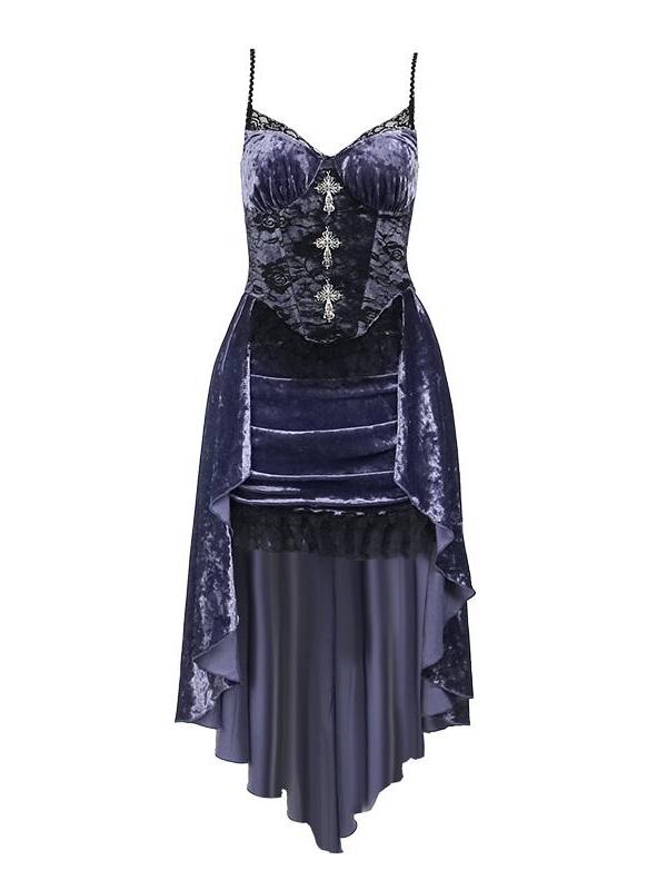 Dark Violet Halloween Purple Dress & Black Lace Shrug Two Piece Set Sugarplum Store Dark Violet Halloween Purple Dress & Black Lace Shrug Two Piece Set Sugarplum Store