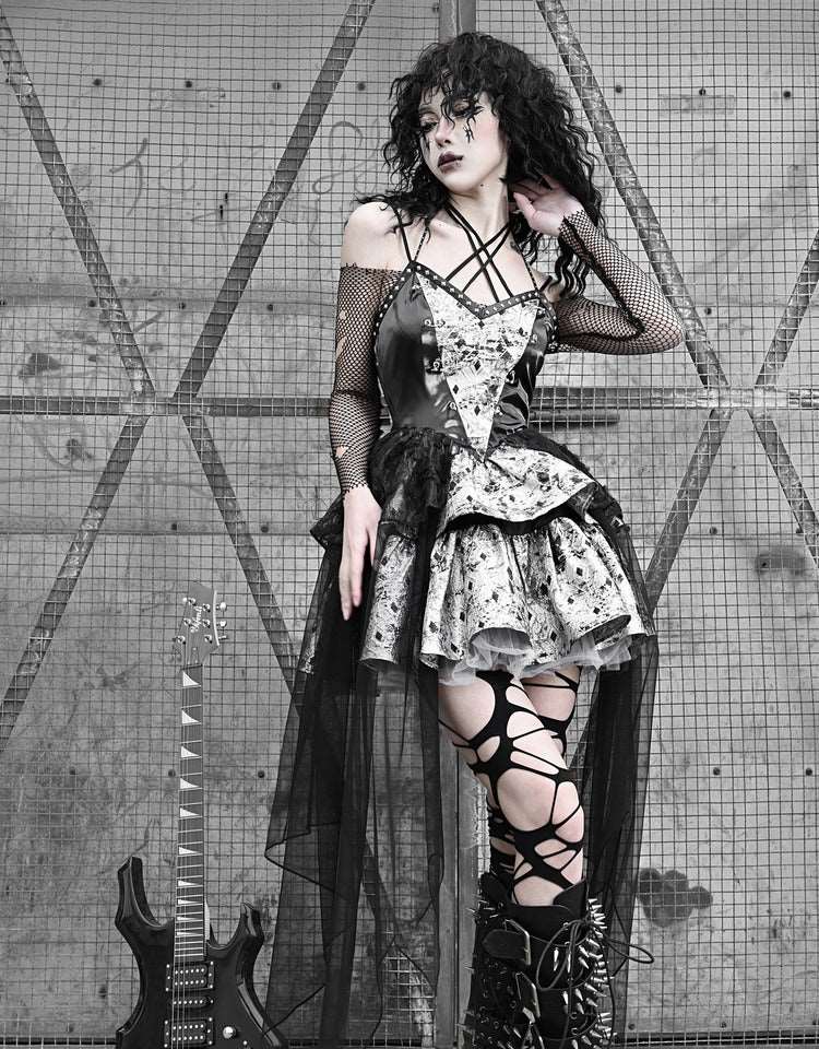 Blood Supply Metal Gothic Punk Fishing Net Mesh Halter Neck Suspender Sugarplum Store Blood Supply Metal Gothic Punk Fishing Net Mesh Halter Neck Suspender Sugarplum Store