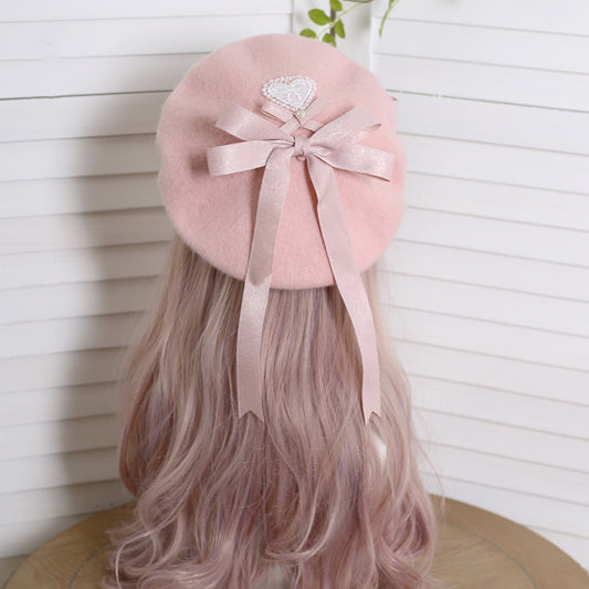 Winter Cute Mascot Beret Hat - Sugarplum Store