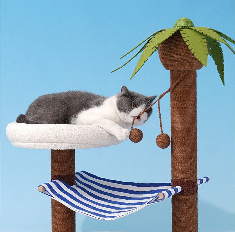 coco palm cat scratching post Coconut Tree Relax Beach Chair Cats Dogs Pets Beds Scratching Post Dec – Sugarplum Store
