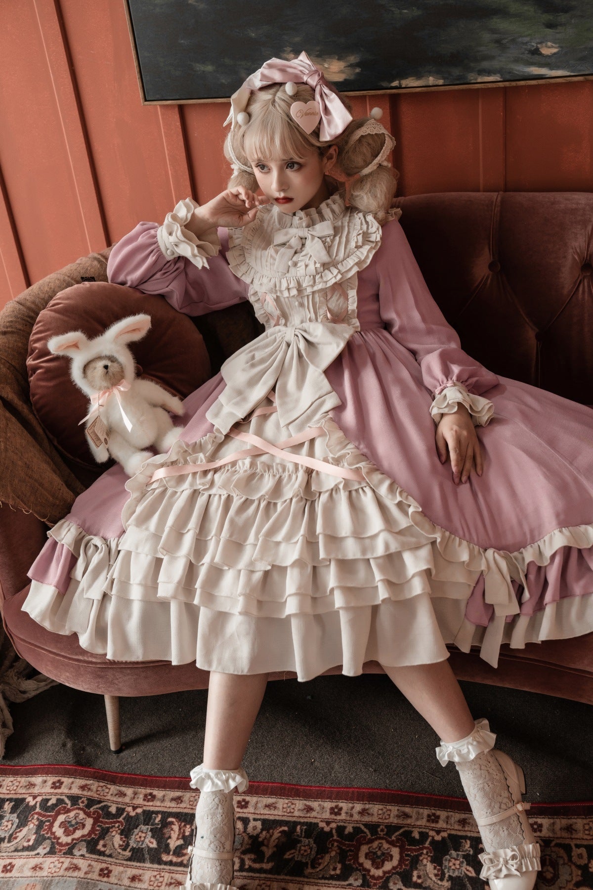 Gothic Elegant Fae Princess Black Red Pink White Ribbon Dress – Sugarplum Store