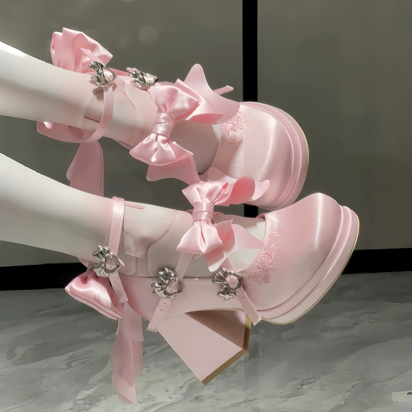 Plush Pillow Bad Bear High Heels Shoes