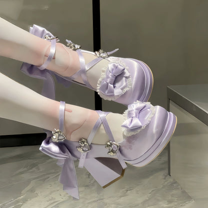 Plush Pillow Bad Bear High Heels Shoes