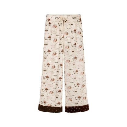 Serendipity Comic Book Teddy Bear Sweater Hoodie Pants Three Piece Set