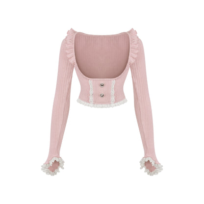 Serendipity Pink Heiress Cardigan Dress Coat Three Piece Set