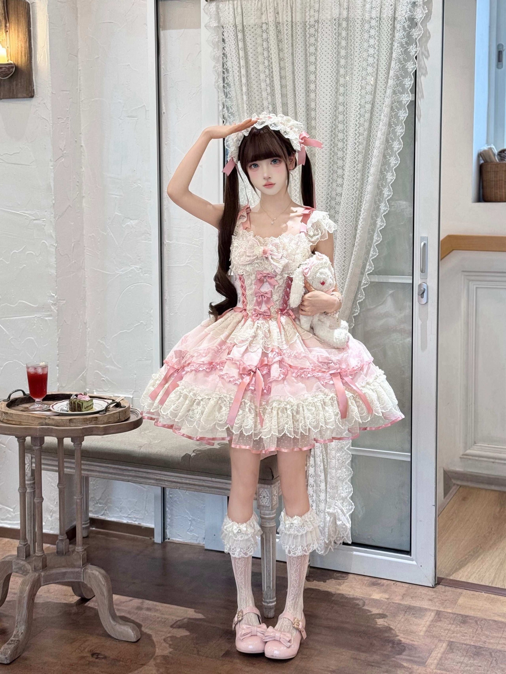 Sugar Girl Dreamy Butterfly Pink Blue Lolita Dress Sugarplum Store Sugar Girl Dreamy Butterfly Pink Blue Lolita Dress Sugarplum Store