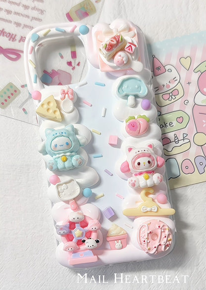 Mail Heartbeat Cute Cartoon Cinnamon Dog Handmade Phone iPhone Case - Sugarplum Store