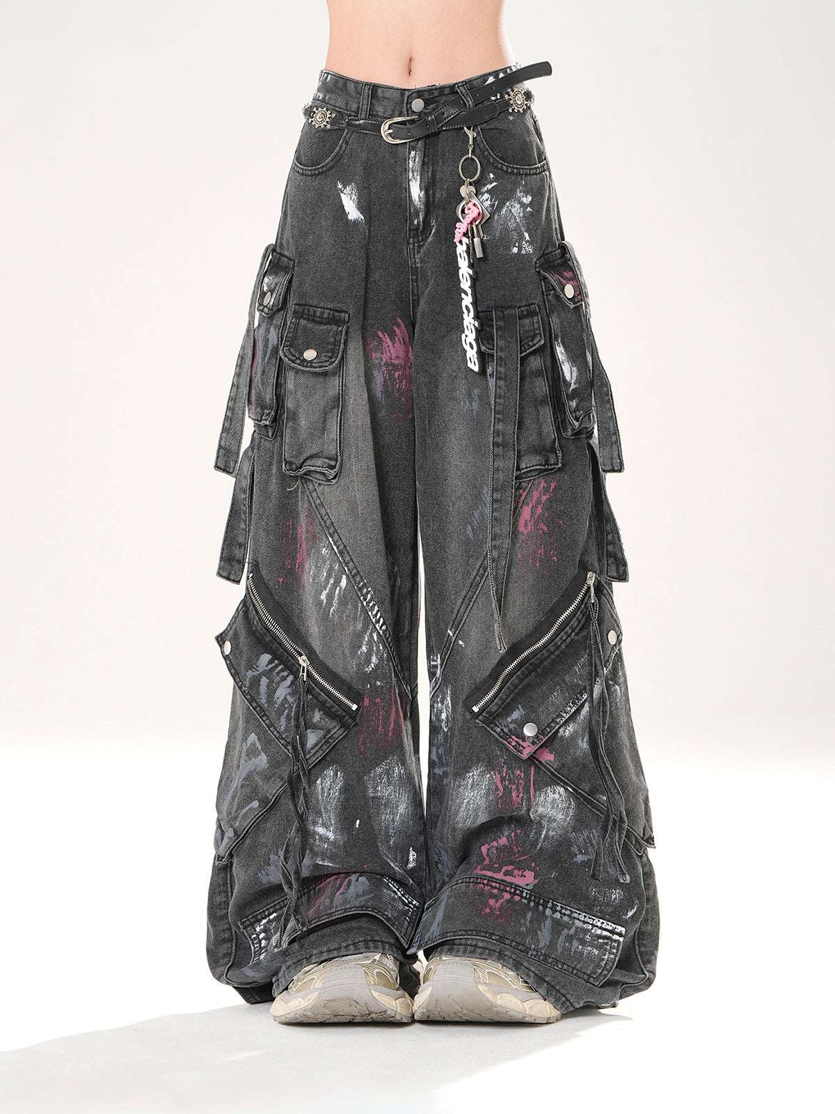 Young Eyes Sydney Coast Blue Black Baggy Jeans