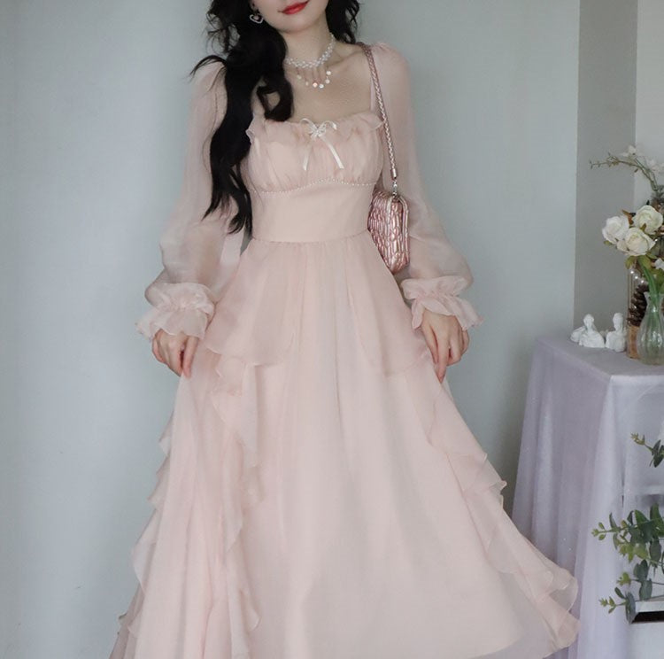 Blue Angel Classic Fairytale Princess Tulle Bow Long Fairy Dress Sugarplum Store Blue Angel Classic Fairytale Princess Tulle Bow Long Fairy Dress Sugarplum Store