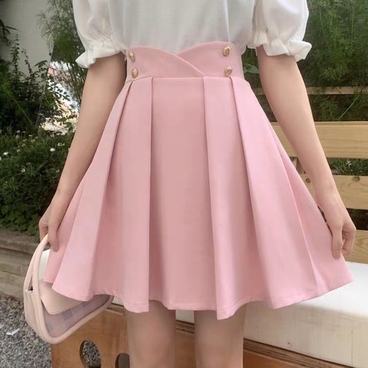 Plus Size Spring Autumn Girl Fashion A-line Umbrella Short Skirt