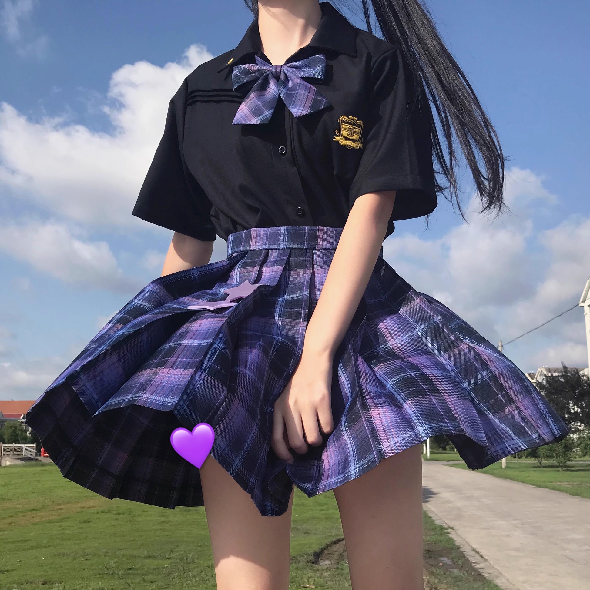 purple school dress LTP0903,Long Prom Dress with Slit,Purple Formal Dress,Lilac Evening Dr Laylatailor Shop