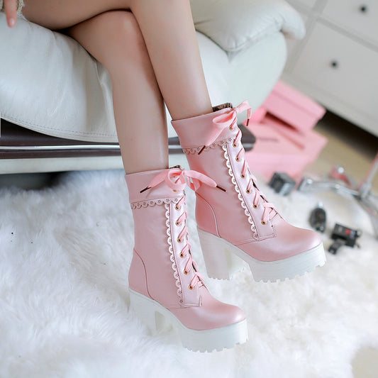 Sweet Princess High Heels Boots